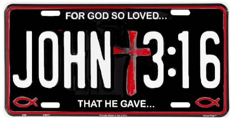 John 3:16 - License Plate