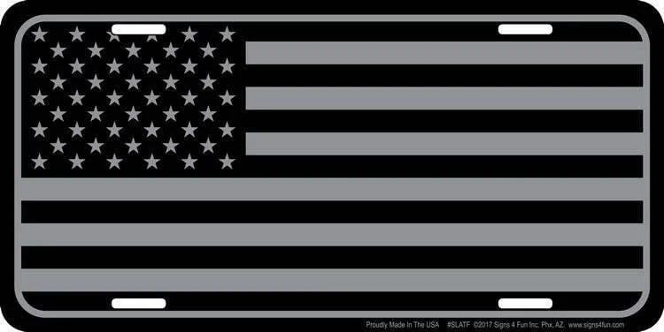 US Tactical Flag - License Plate