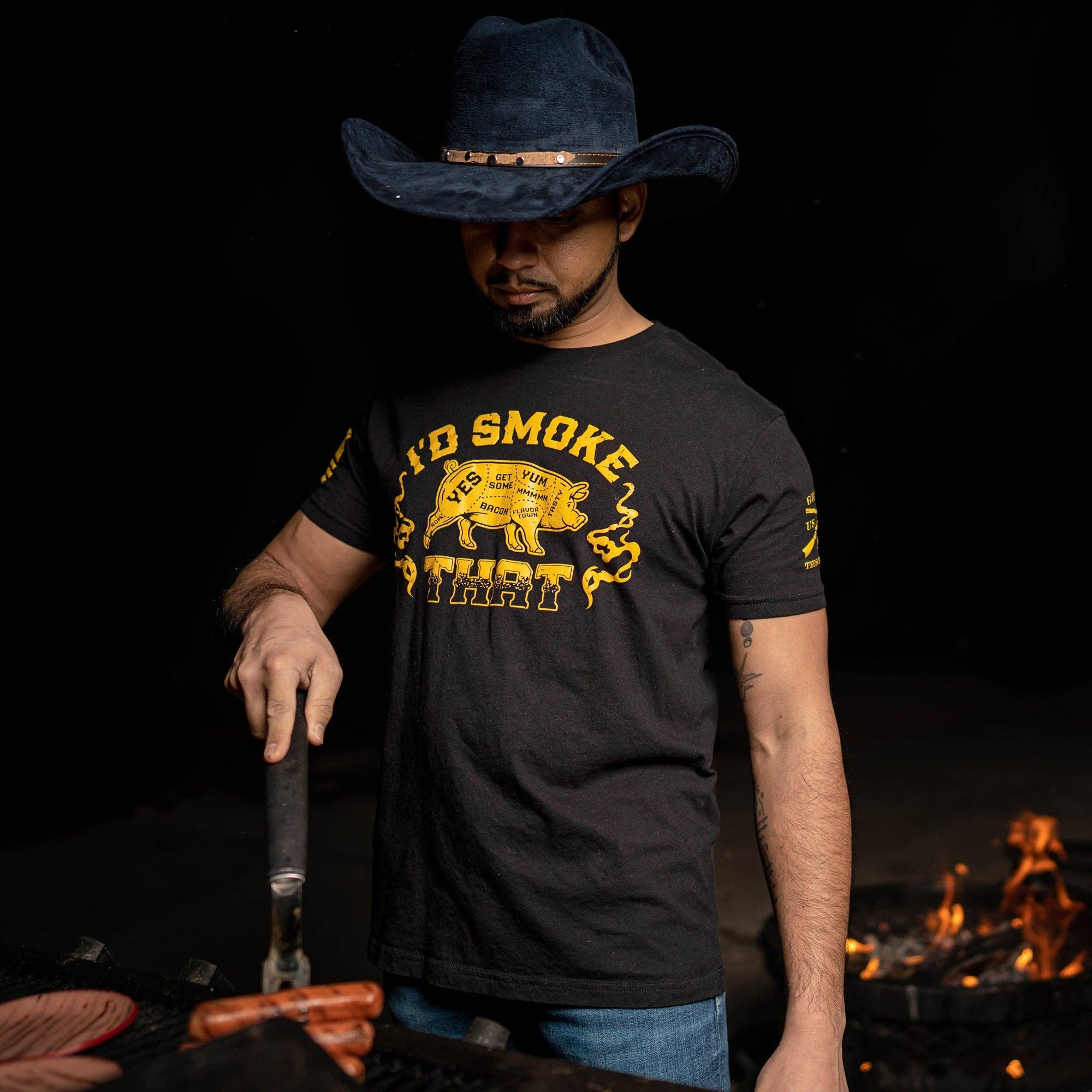 Men's I'd Smoke That Tee - Black Grunt Style