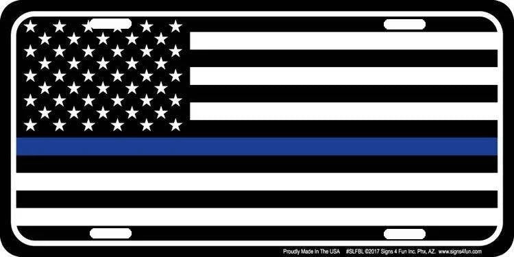 Thin Blue Line - License Plate