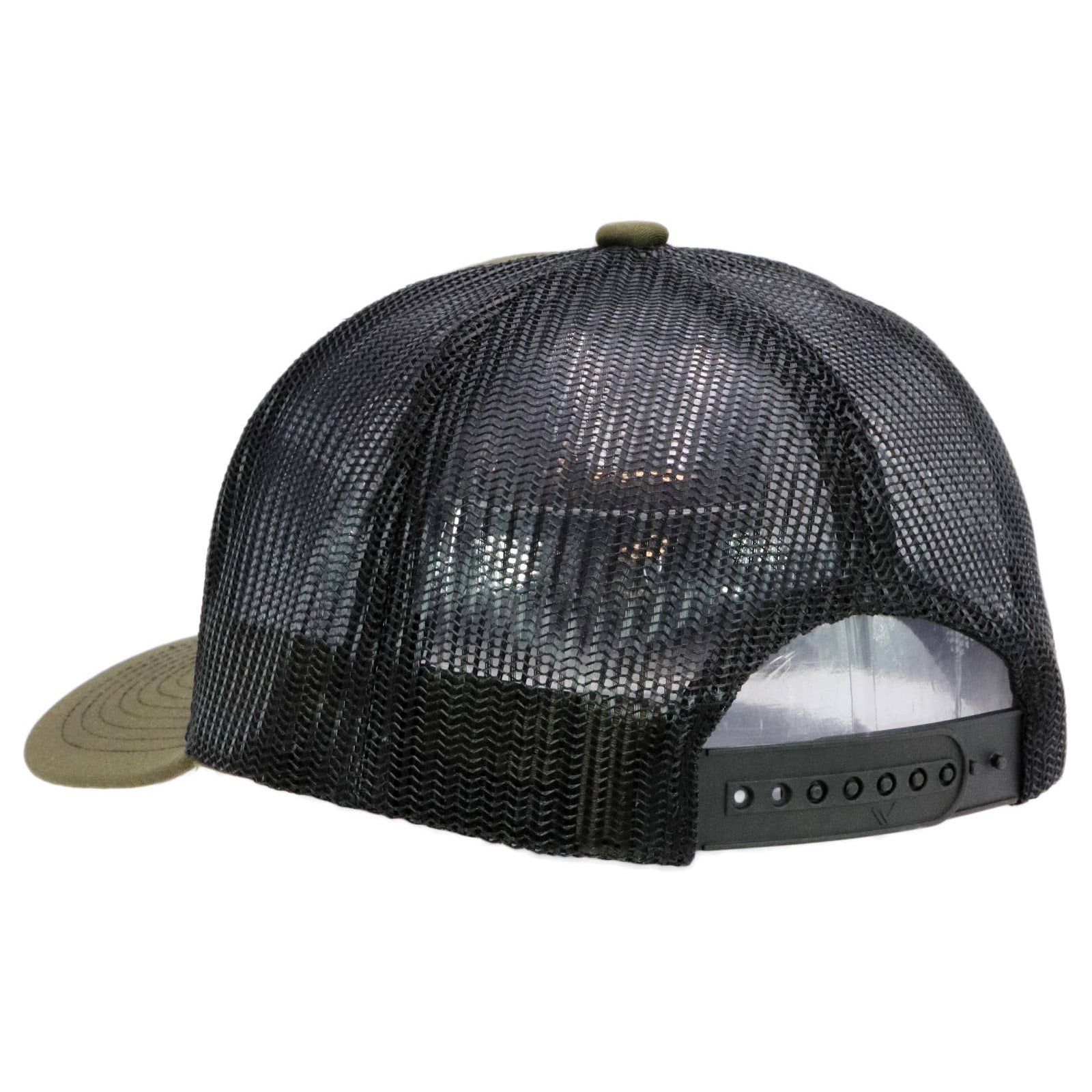 Police Blue Line American Flag Mesh Trucker Hat