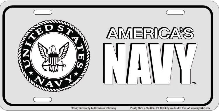 Navy Emblem - License Plate