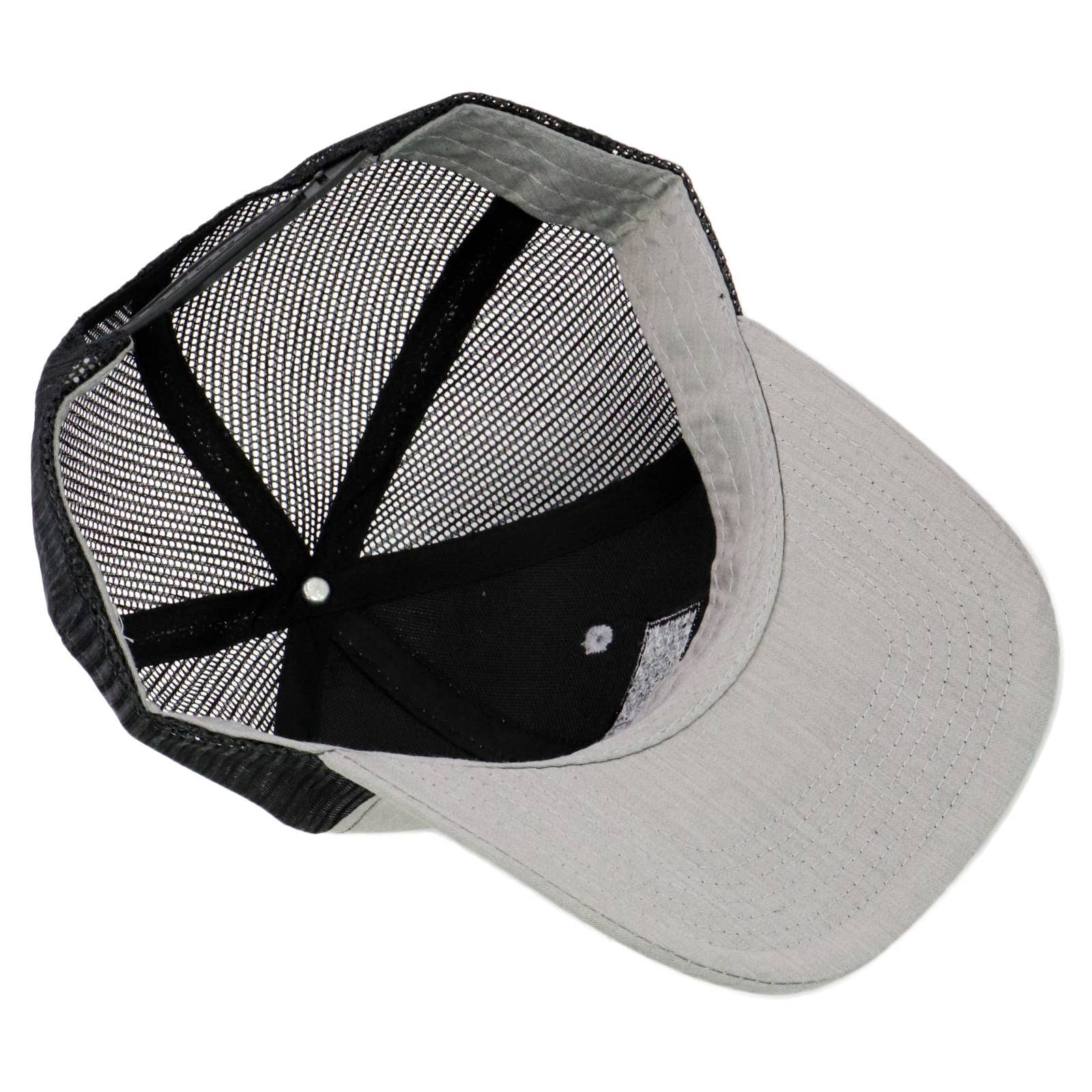 Police Blue Line American Flag Mesh Trucker Hat