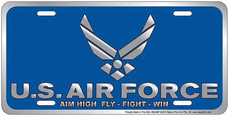 Air Force Blue - License Plate