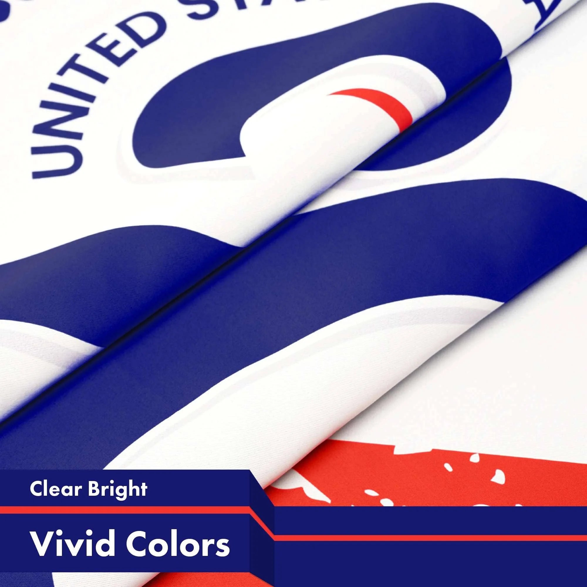 USA 250th Anniversary Red Stripes Flag 3x5Ft Double Sided