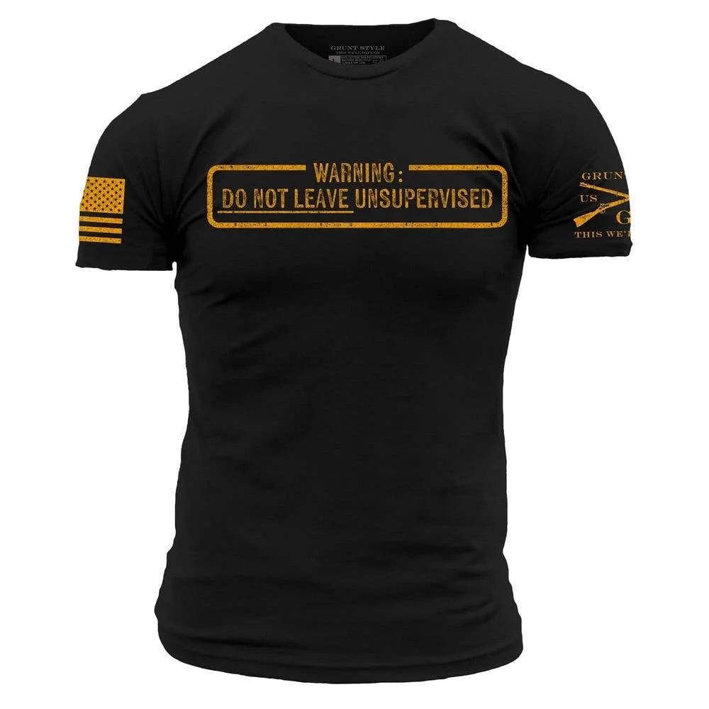 Needs Supervision T-Shirt - Black