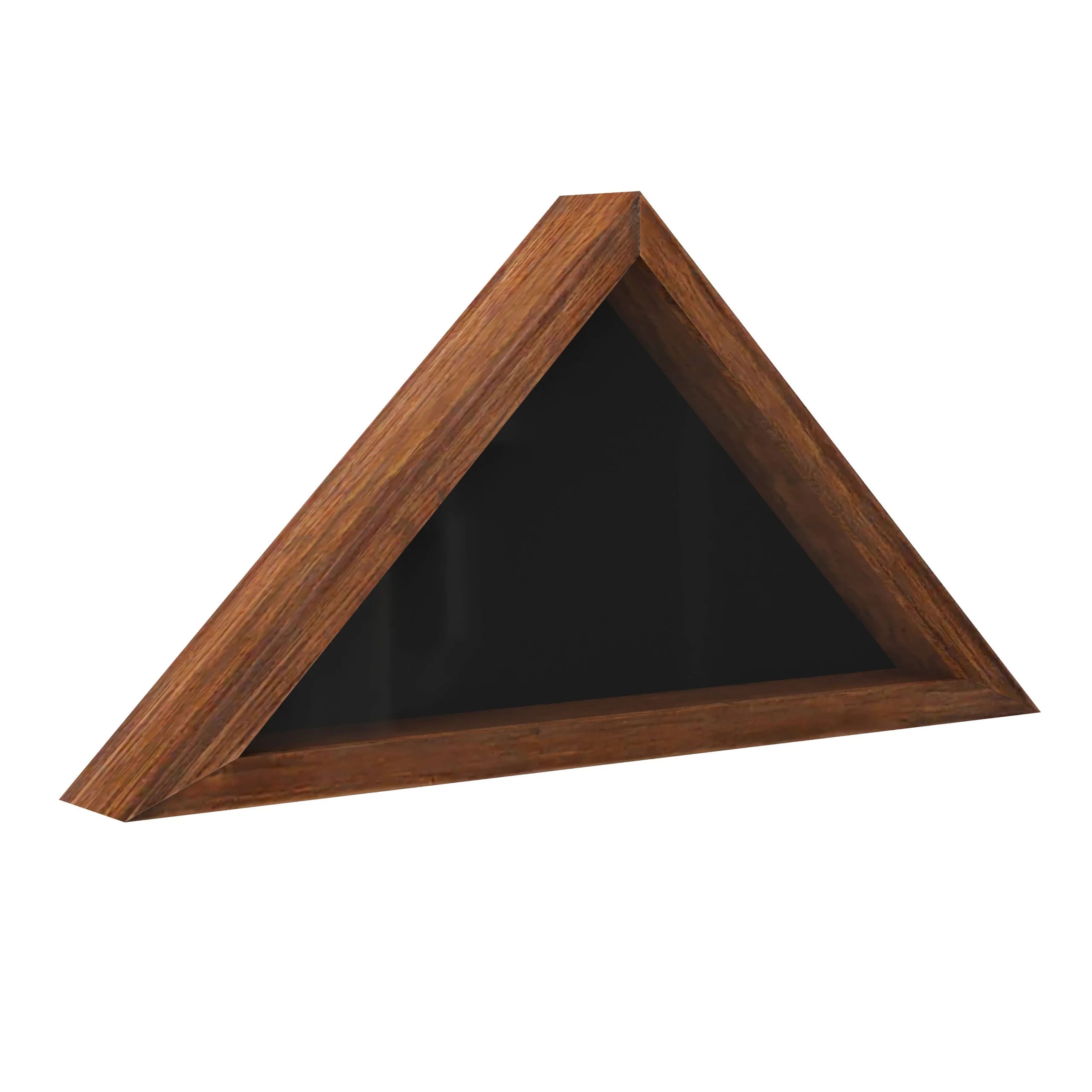 HBCY Rustic Brown Display Case for 9.5 x 5 Veteran Flag