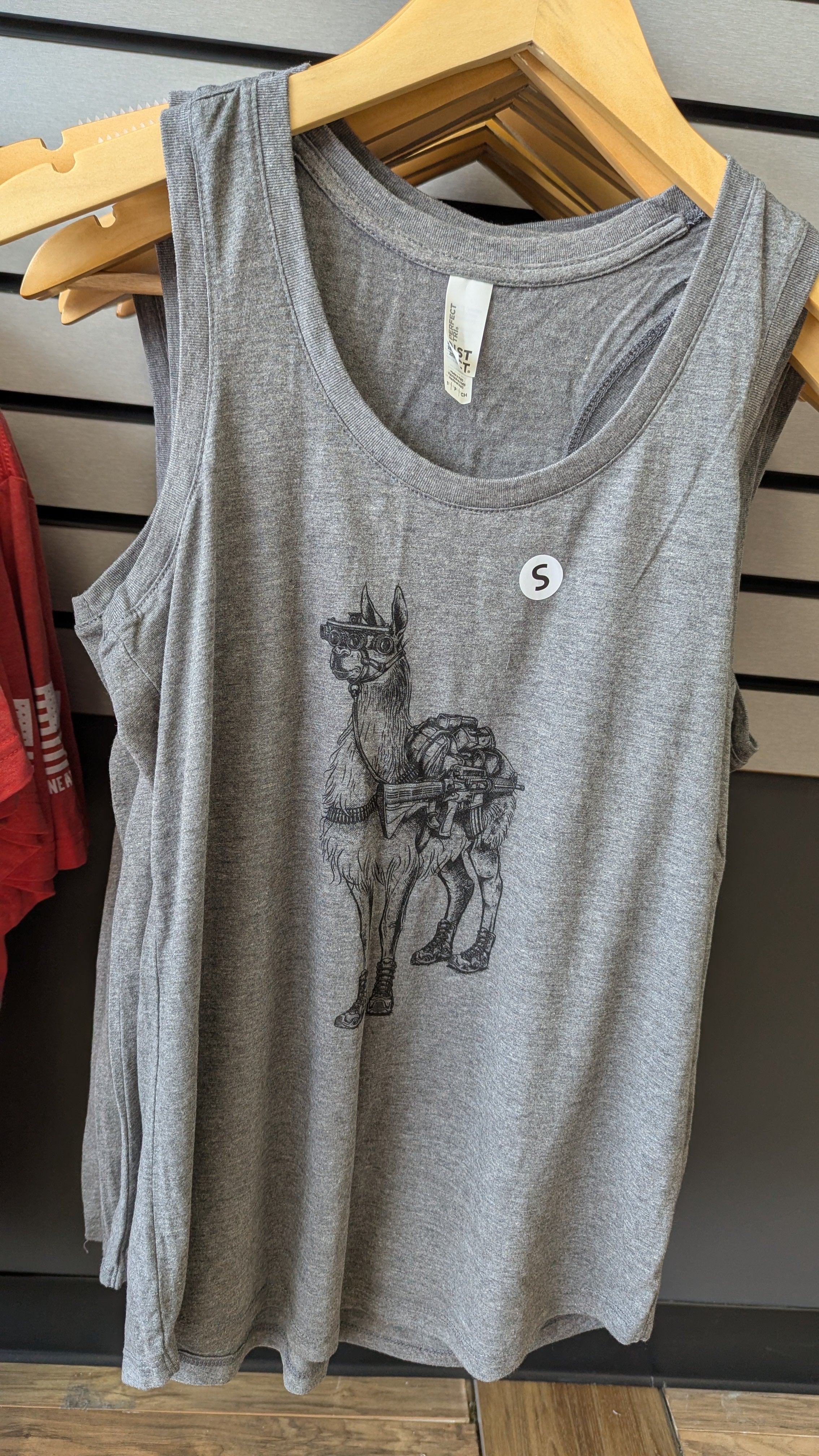 Freedom Llama Women's Racerback Tanktop Nine Line